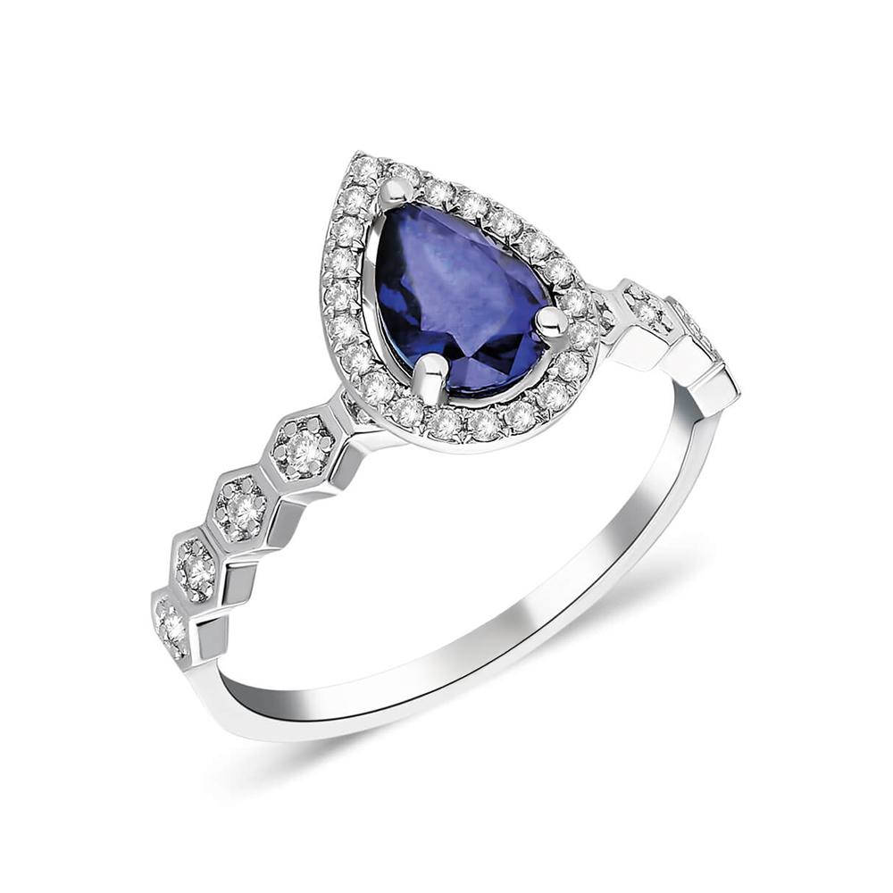 Lunéa Pear Sapphire Ring