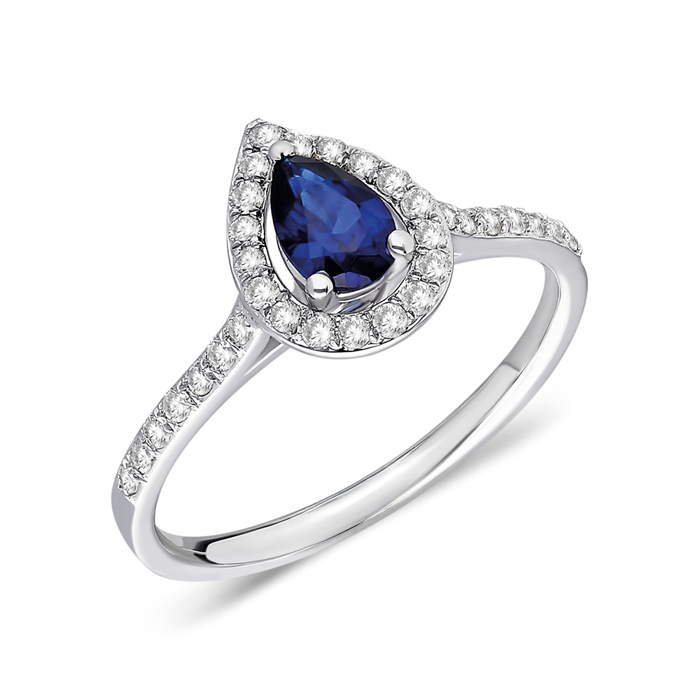 Elvéra Pear Sapphire Ring