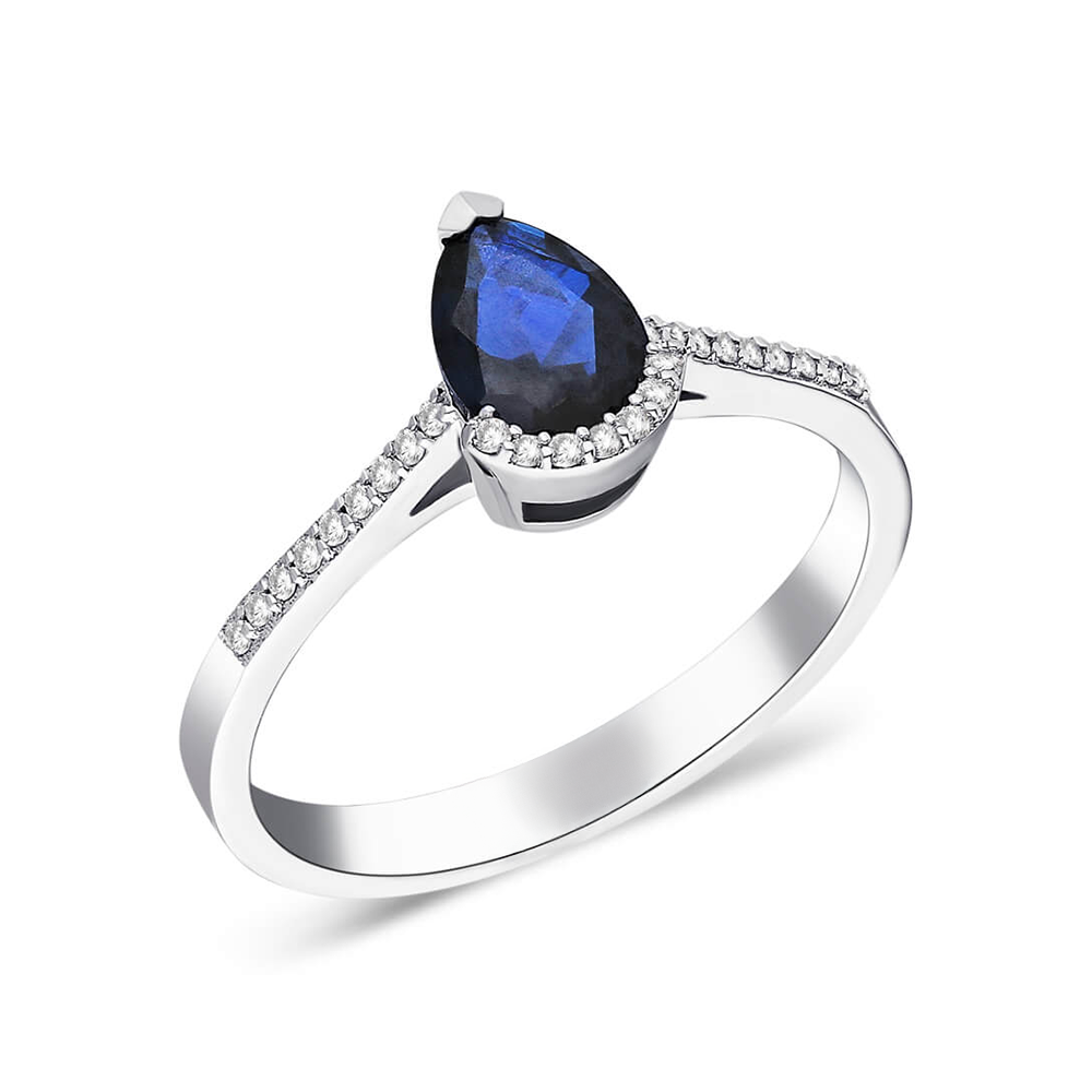 Saelune Pear Sapphire Ring