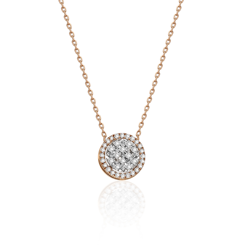 Crescent Radiance Diamond Bar Necklace