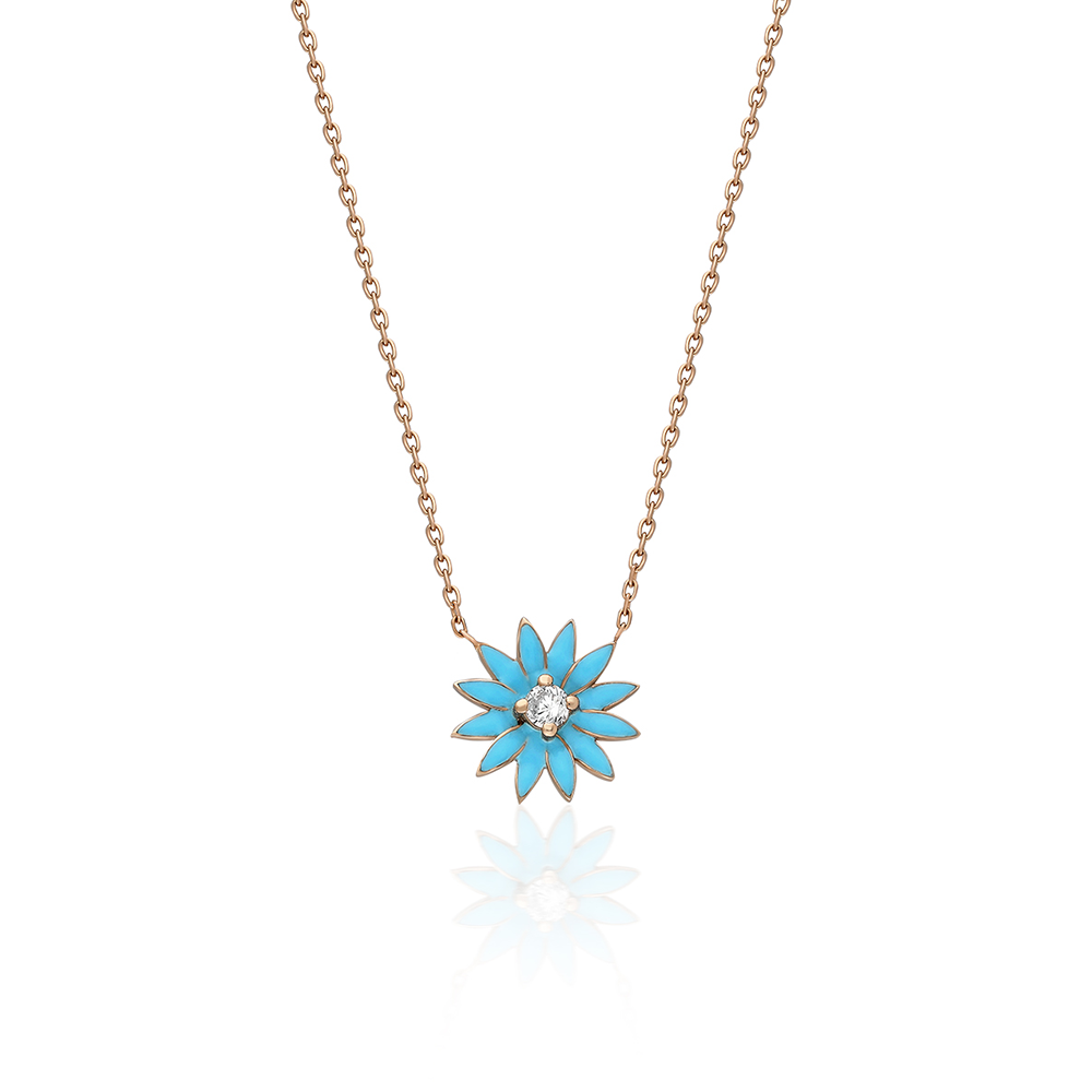 Luminous Droplet Diamond Necklace