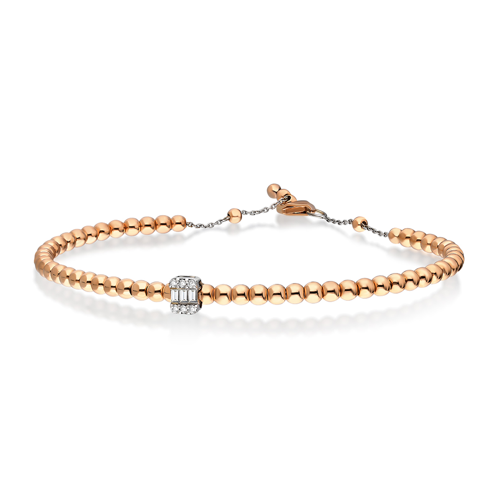 Solitaire Diamond Chain Bracelet