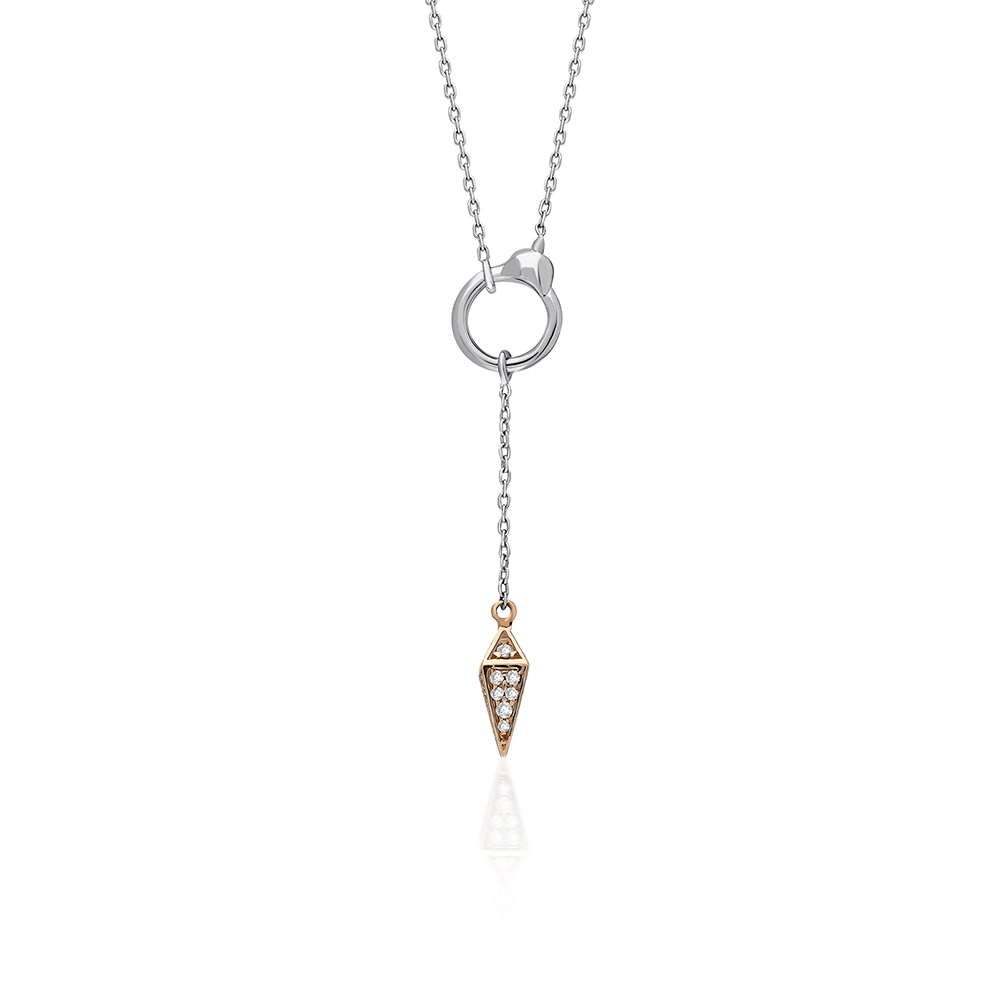Lariat Diamond Drop Necklace