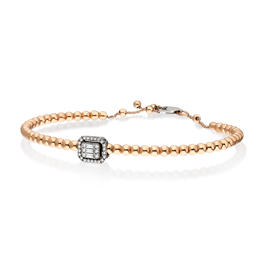 The Aurora Sphere Grand Baguette Pavé Statement Bracelet