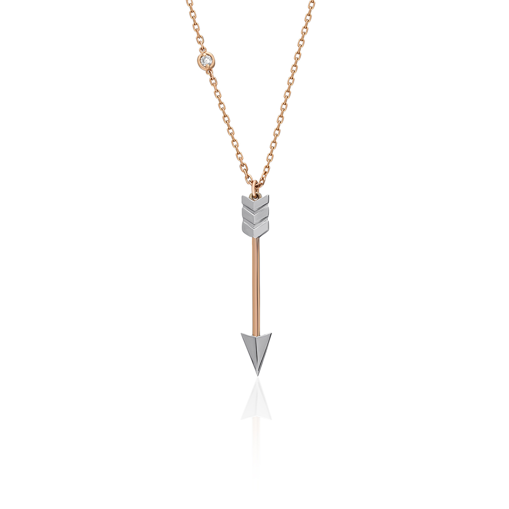 Archer’s Precision Diamond Arrow Necklace