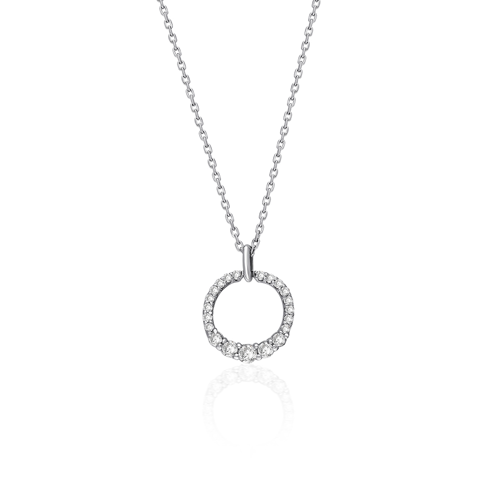 Luxe Diamond Rectangular Necklace