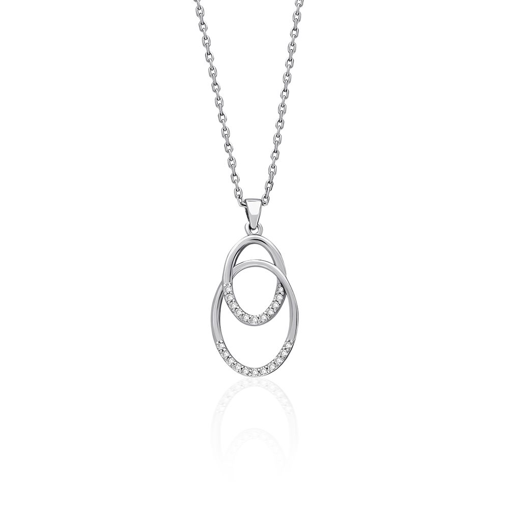 Seraphina Diamond Double Orbit Necklace