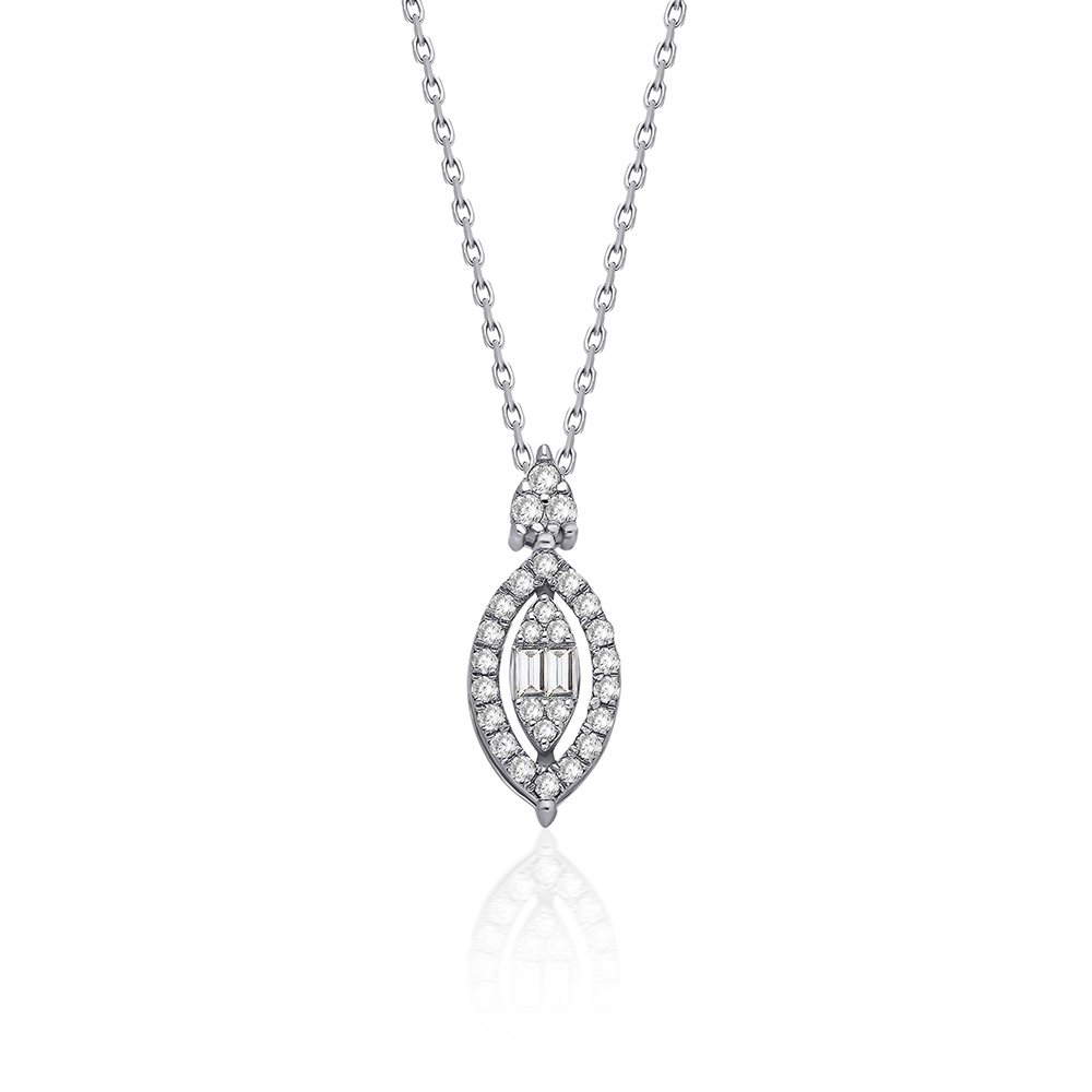 Navette Luxe Diamond Marquise Necklace